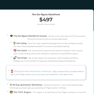 Alek Sheffield The Six-Figure Storefront: Your Ultimate Guide to Building a Profitable Etsy Business
