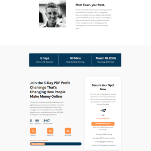Ewan Davies PDF Empire Builder Challenge: The Ultimate Guide to Creating and Selling Digital Products